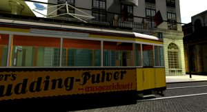 ye olde adlon obscured by trambahn